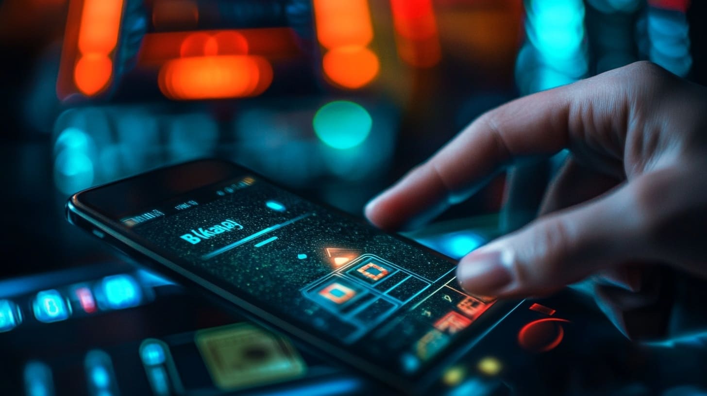 JILIHOT login screen with mobile number and password fields on phone